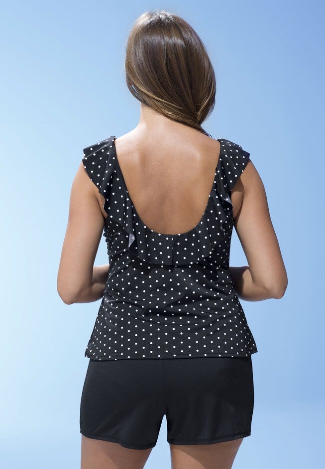 Ruffle Tankini Top, , on-hover image number null