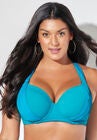 Bra Sized Drape Front Underwire Bikini Top, LUXURY, hi-res image number null