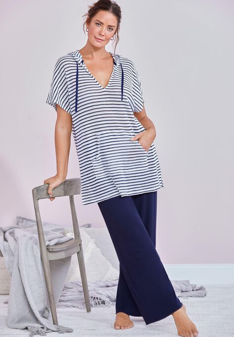 Jillian Hoodie, NAVY/WHITE, hi-res image number null