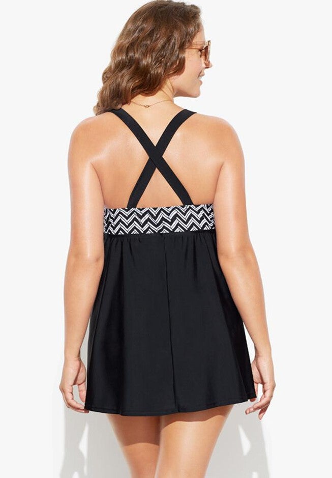Shore Club V-neck Swimdress, , on-hover image number null