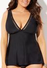 Plunge Flared Tankini Top, , alternate image number null