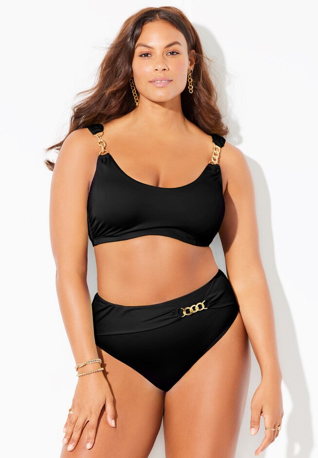 Chain Accent Underwire Bikini Set, , alternate image number null