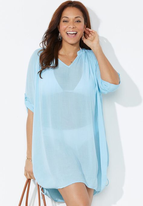 Abigail Cover Up Tunic, LIGHT BLUE, hi-res image number null