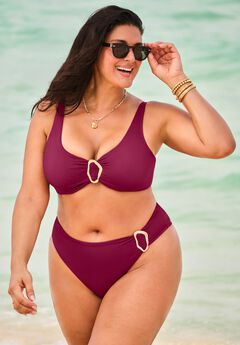 Ring Front Underwire Bikini Top