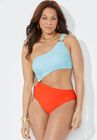 Cup Sized One Shoulder One Piece Swimsuit, , alternate image number null