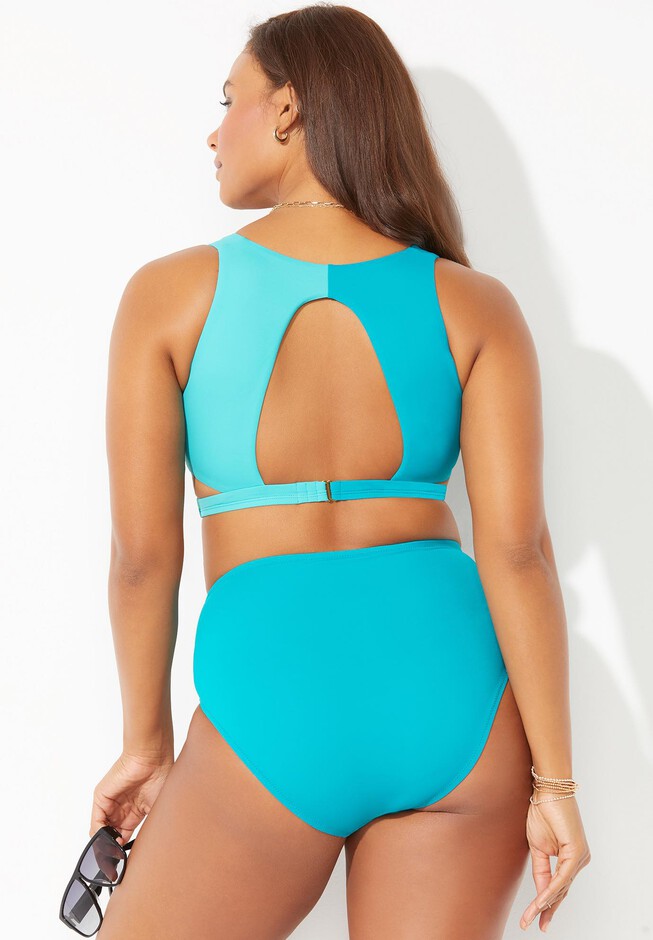 Hollywood Colorblock Wrap Bikini Set, , on-hover image number null