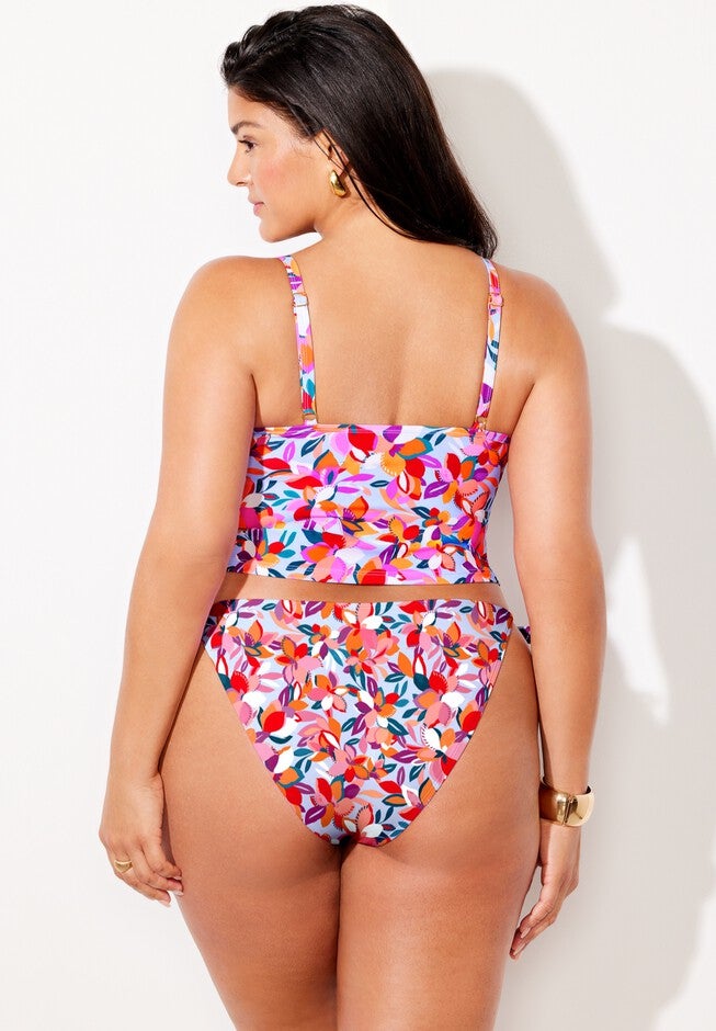 Essential Cropped String Tankini Set, , on-hover image number null