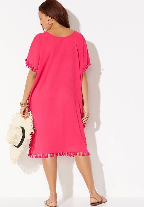 Everly Pom Pom Cover Up Tunic, , on-hover image number null