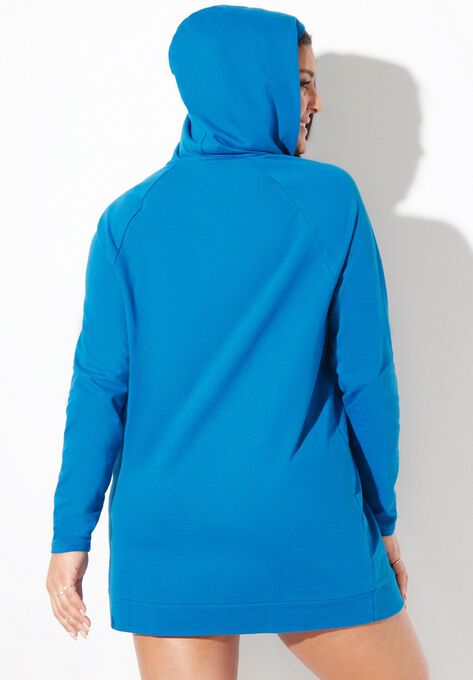 French Terry Hoodie Tunic, , alternate image number null