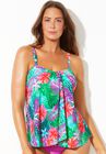 Flyaway Bandeau Tankini Top, , alternate image number null