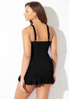 Twist Front Underwire Swimdress, , on-hover image number null