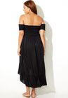 Lauren Smocked Off the Shoulder High Low Dress, , alternate image number null