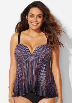 Flyaway Underwire Tankini Top
