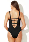 Strappy Plunge One Piece Swimsuit, , on-hover image number 1