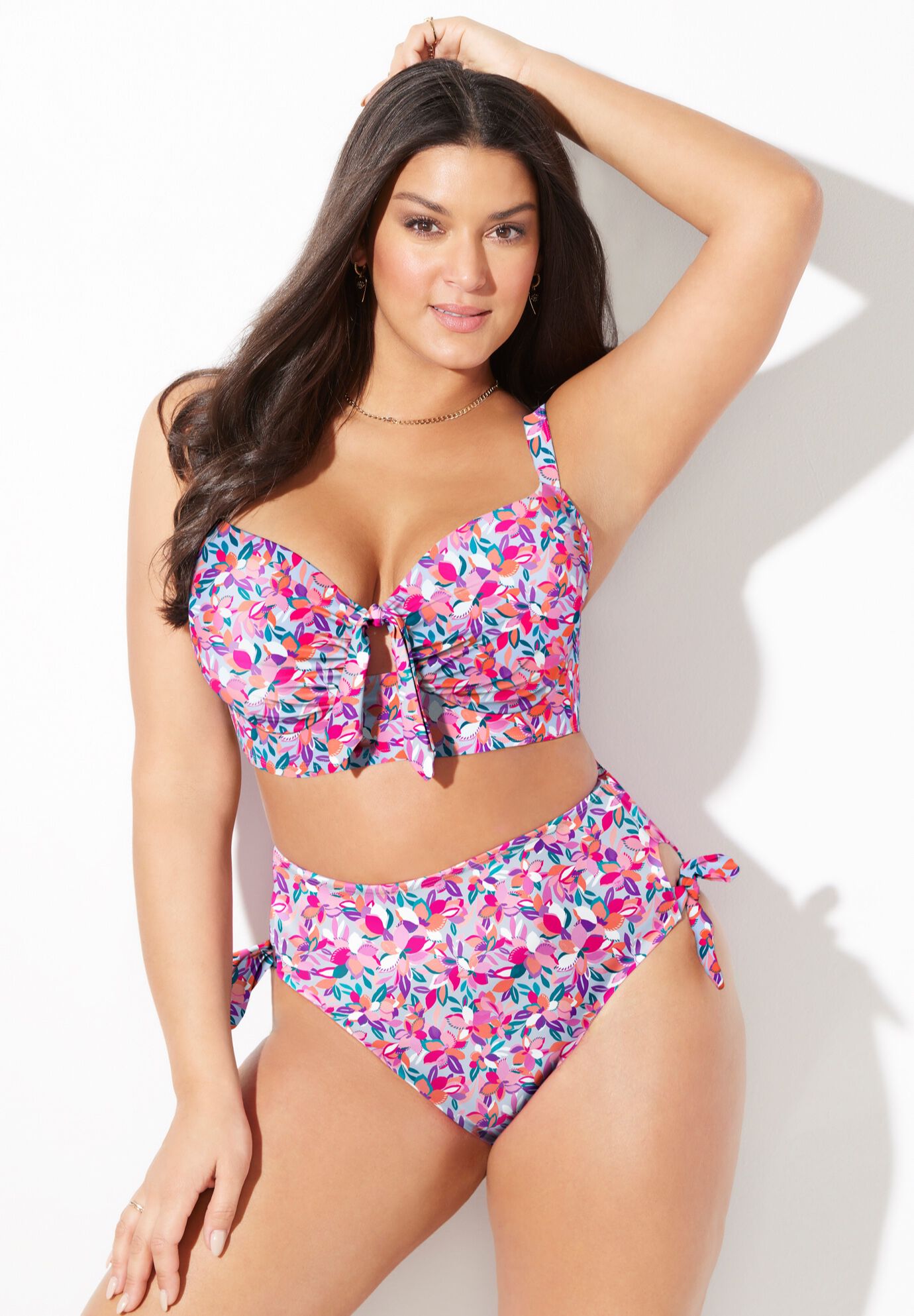 Confidante High Waist Bra Sized Underwire Bikini Set, , alternate image number 3