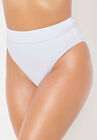 High Waist Cheeky Bikini Brief, WHITE, hi-res image number null