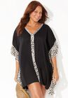 Emi Printed Trim Cover Up Tunic, , alternate image number null