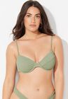 The Julia Crinkle Underwire Bikini Top, , alternate image number null