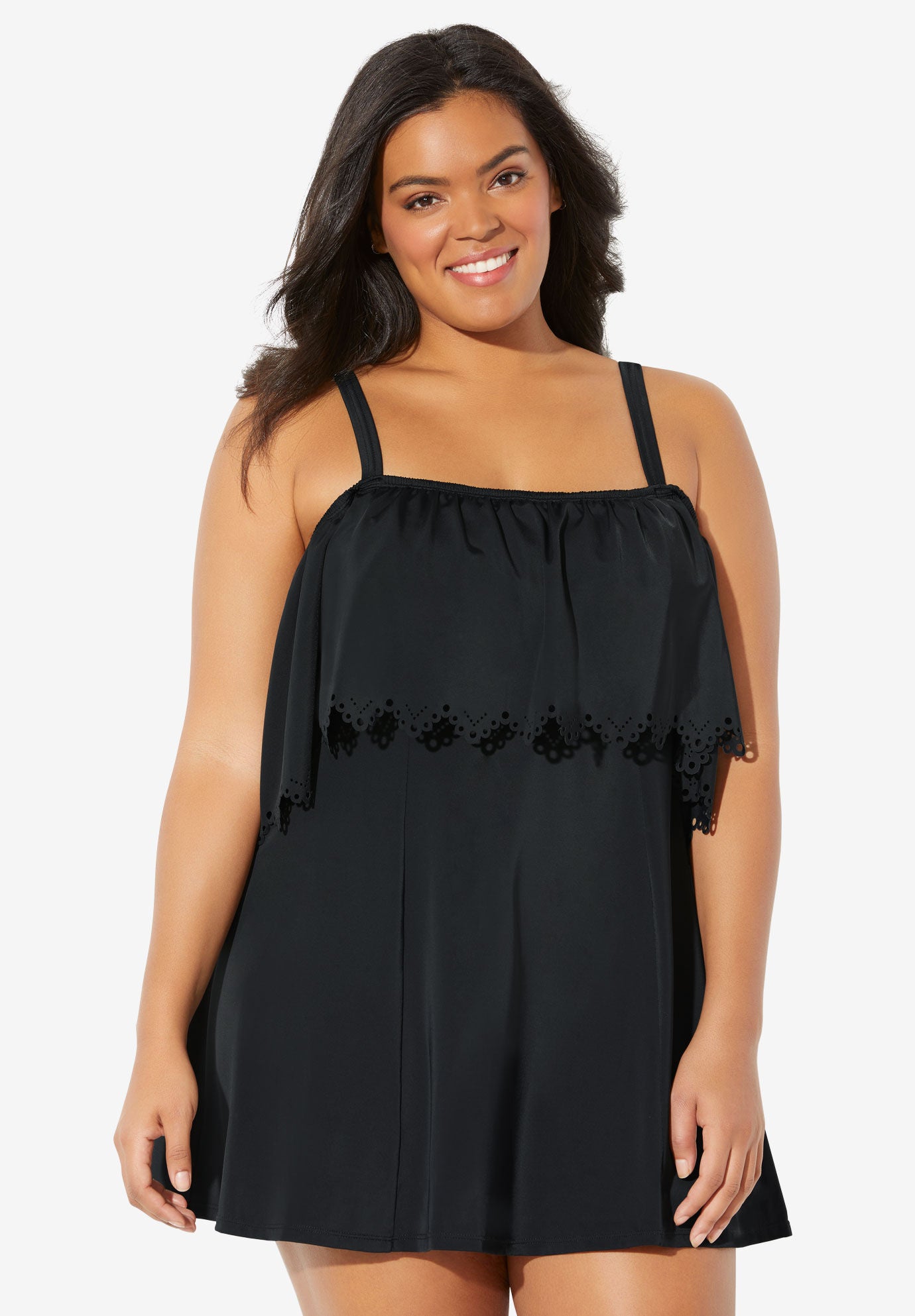 Off-The-Shoulder Swimdress by Fit 4 U&reg;, , alternate image number 2