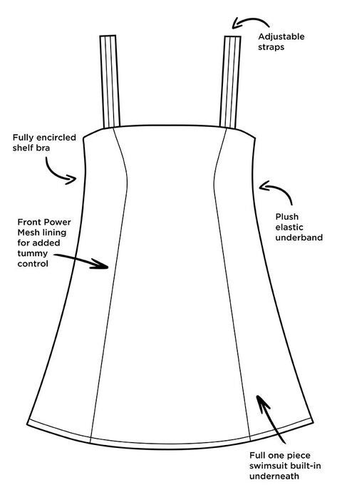 Princess Seam Swimdress, , alternate image number null