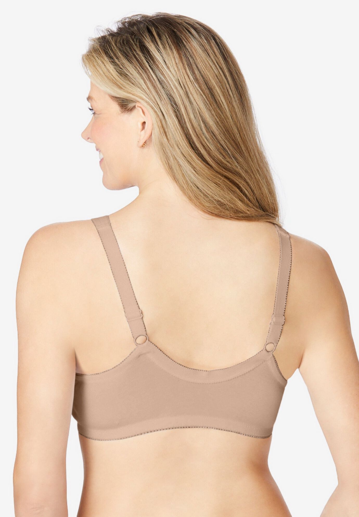 Comfort Choice&reg; Front-Close Wireless Bra, NUDE, on-hover image number 1