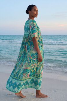 Bib-Front Short Sleeve Maxi Lounger