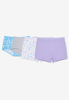 Comfort Choice Soft Cotton Brief/Boyshort 4-Pack