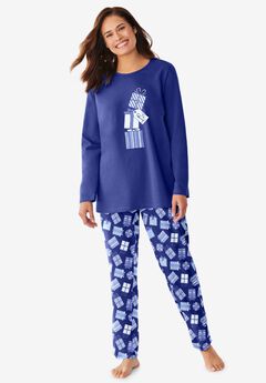 Plus Size Jersey Knit Pajamas