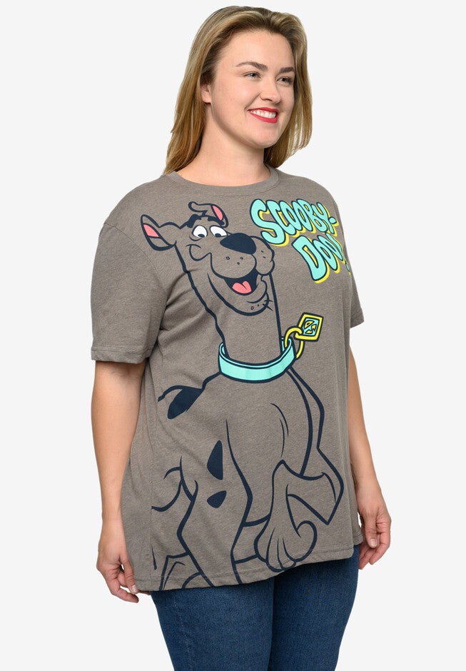Women'S Scooby Doo T-Shirt Classic Graphic Print Heather Brown T-Shirt, , alternate image number null