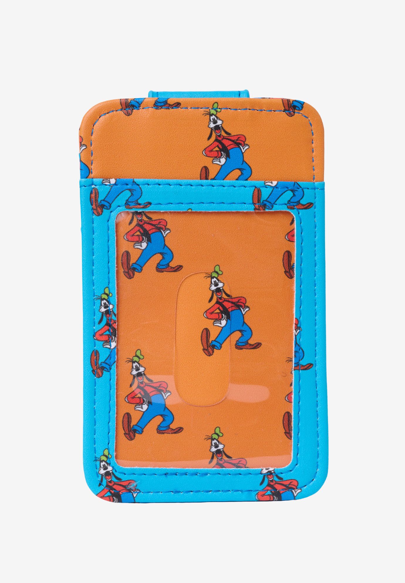 Disney Goofy Card Holder Wallet All-Over Print with Snap Closure, BLUE, on-hover image number 1