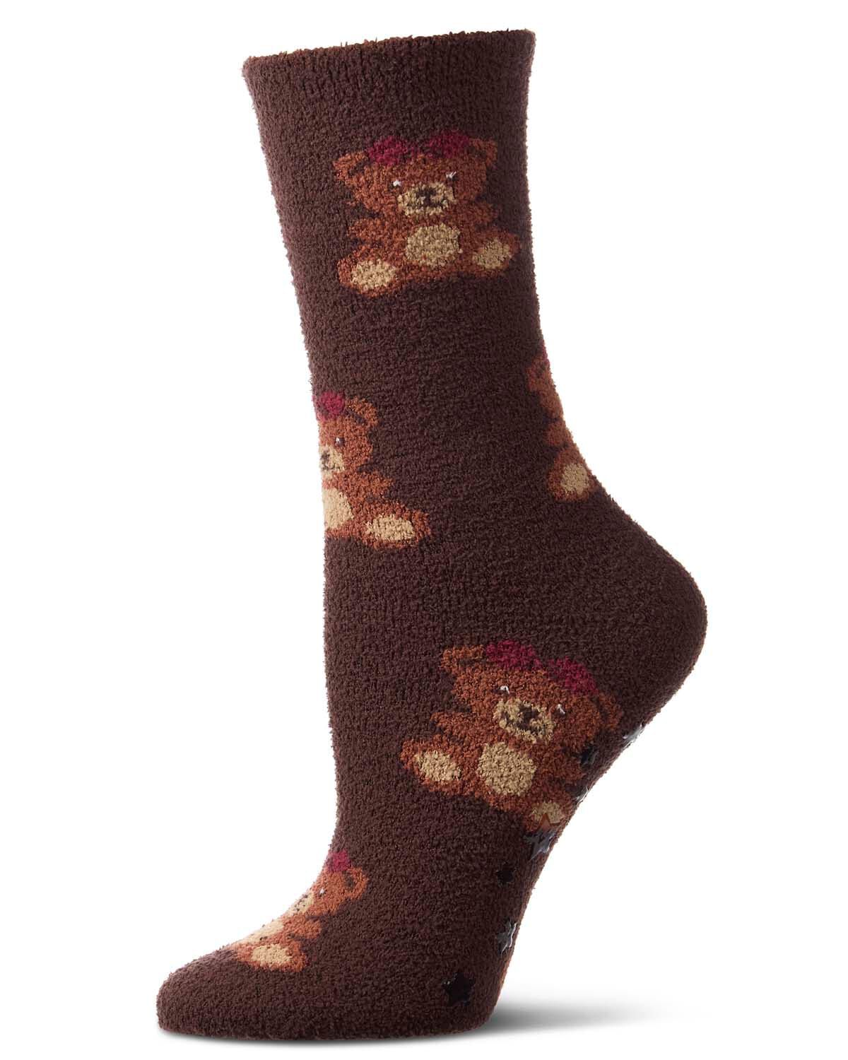 Lulu Bear Micro Cozy Crew, CHOCOLATE, hi-res image number 0