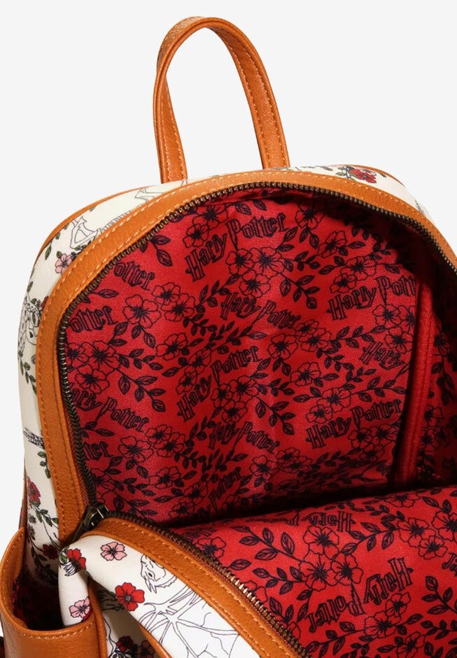 Loungefly X Harry Potter Creatures & Flowers Mini Backpack , , alternate image number null