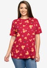 Disney Mickey Minnie Mouse T-Shirt All-Over Print Christmas, , alternate image number null