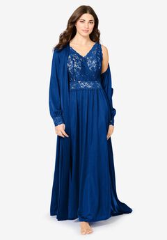 Amoureuse® Peignoir 2-Piece Tricot Gown & Robe