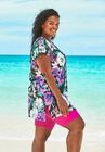 Longer Length Short-Sleeve Swim Tunic, , alternate image number null