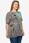 Women'S Scooby Doo T-Shirt Classic Graphic Print Heather Brown T-Shirt, , alternate image number null