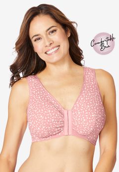 Leading Lady® Meryl Cotton Front-Close Wireless Bra
