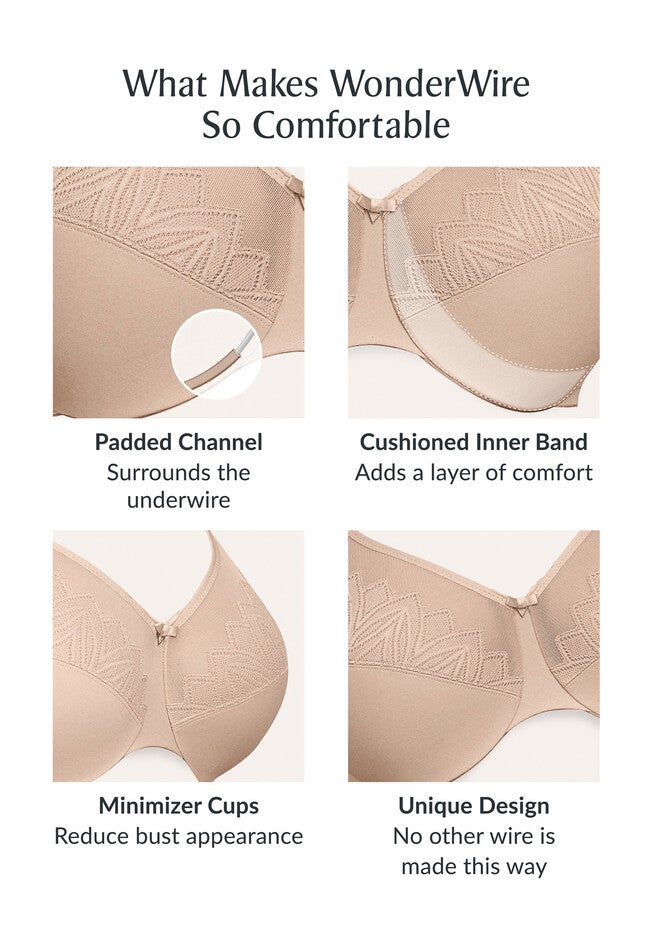 Full Figure Plus Size Wonderwire Minimizer Underwire 9003 Bra, , alternate image number 3
