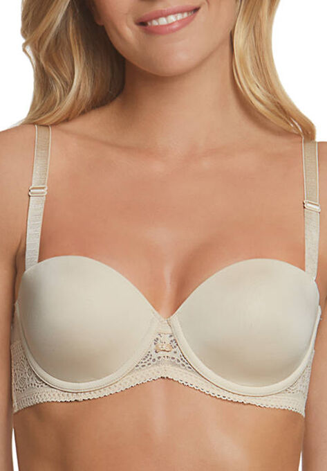 Tessa Lace Strapless Convertible Bra, NUDE, hi-res image number null