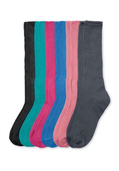 6-Pack Rib Knit Socks