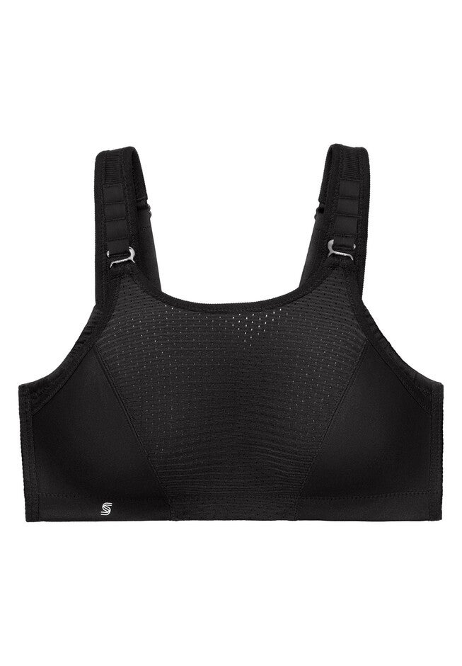 Full Figure Plus Size Custom Control Sports Bra Wirefree #1166 Bra, , alternate image number 2
