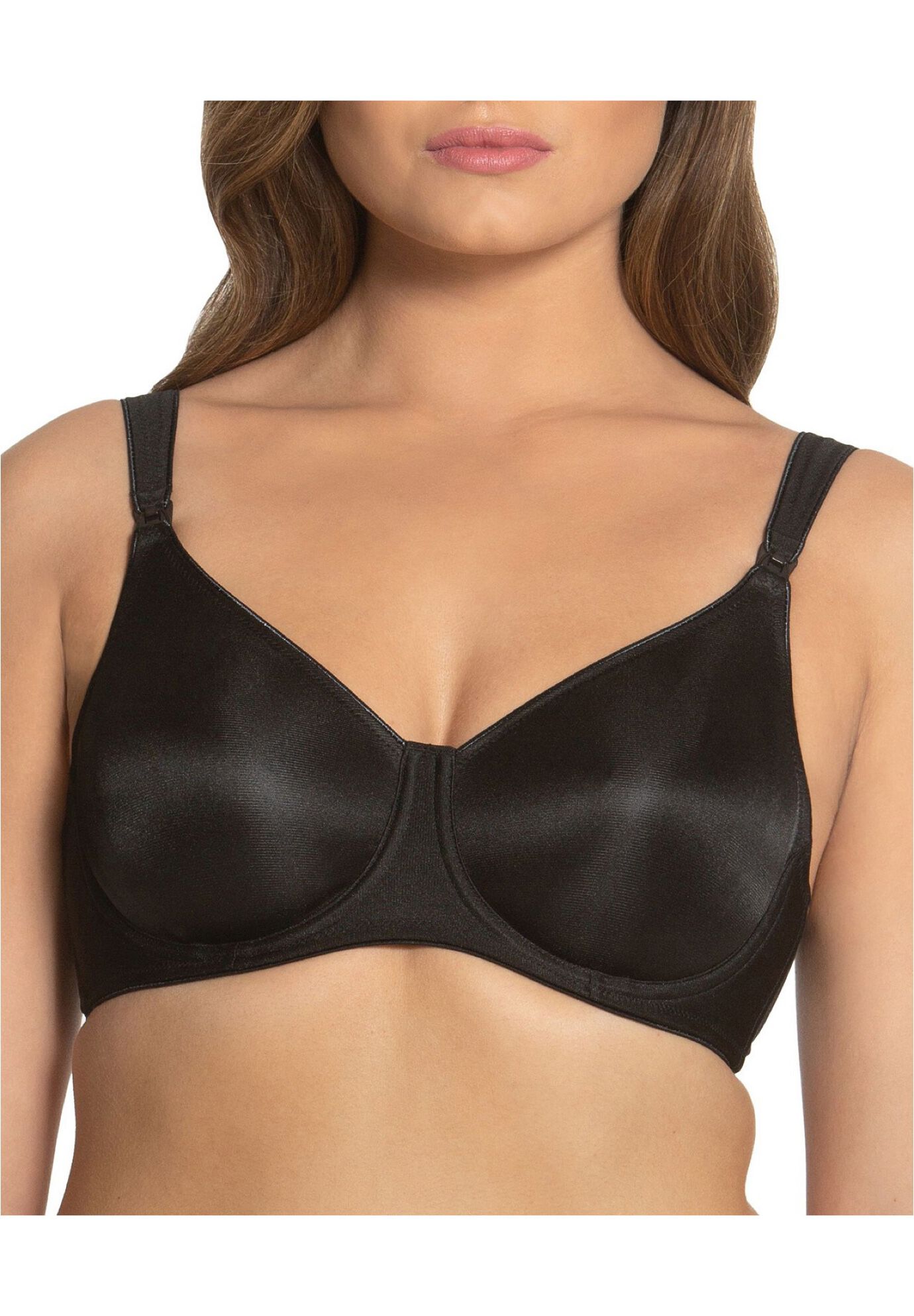 Nanette Seamless Nursing Bra, BLACK, hi-res image number 0