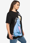 Women's Plus Size Disney Eeyore Butterfly Black Short Sleeve T-Shirt, , alternate image number 3