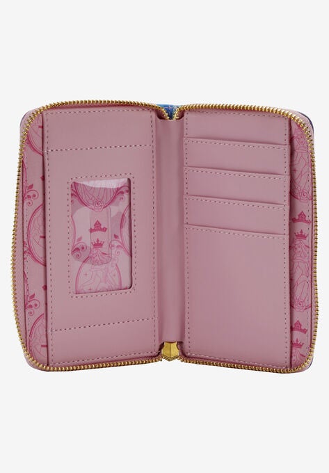 Loungefly X Disney Zip Around Wallet Sleeping Beauty Aurora Maleficent, , alternate image number null