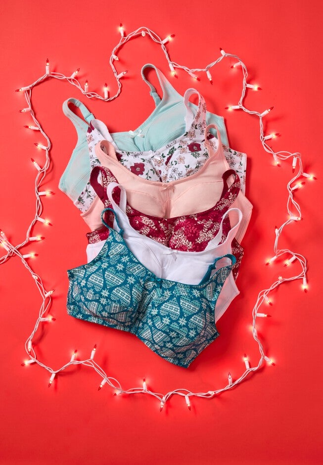 Cotton Back-Close Wireless Bra, , alternate image number 10