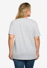 Mickey And Minnie Mouse Back To Back T-Shirt Heather Gray, , alternate image number null