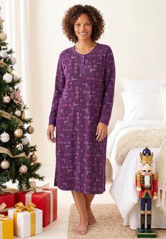 Thermal Henley Sleepshirt