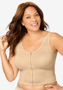 Comfort Choice® Longline Zip-Front Posture Bra