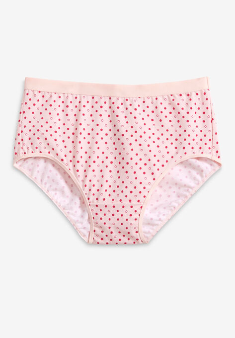 Cotton Full Brief Panty, NAUTICAL DOTS PINK, hi-res image number null