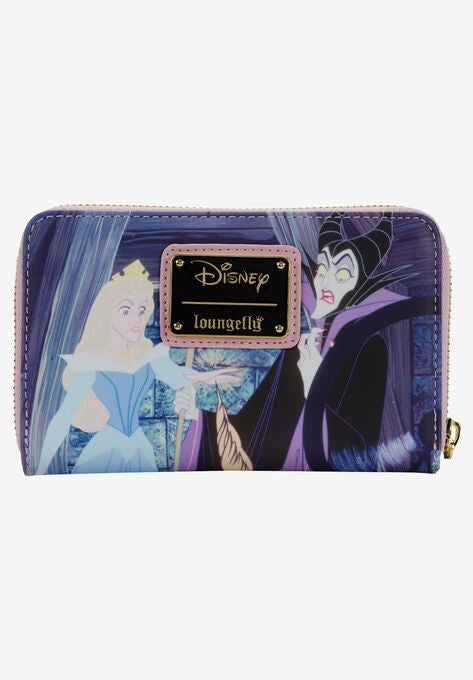 Loungefly X Disney Zip Around Wallet Sleeping Beauty Aurora Maleficent, , alternate image number null